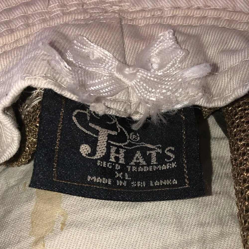 JHATS Hat Unisex Size XL White Fishing Safari Hunting Outdoor Accessories